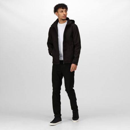 Regatta RETRA701 VENTURER 3 LAYER HOODED PRINTABLE SOFTSHELL JACKET L