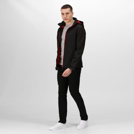 Regatta RETRA701 VENTURER 3 LAYER HOODED PRINTABLE SOFTSHELL JACKET 3XL