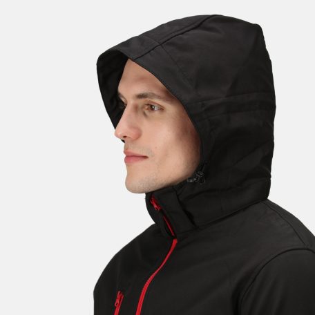 Regatta RETRA701 VENTURER 3 LAYER HOODED PRINTABLE SOFTSHELL JACKET XL
