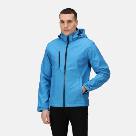 Regatta RETRA701 VENTURER 3 LAYER HOODED PRINTABLE SOFTSHELL JACKET S