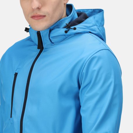 Regatta RETRA701 VENTURER 3 LAYER HOODED PRINTABLE SOFTSHELL JACKET S