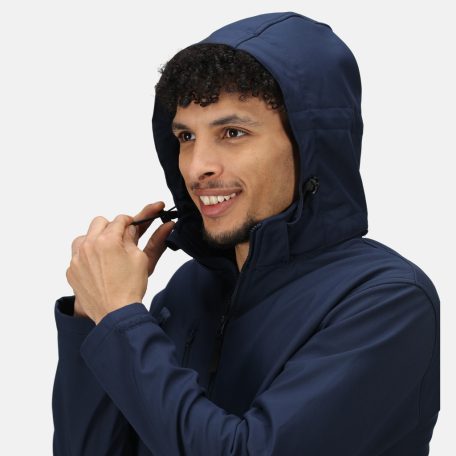 Regatta RETRA701 VENTURER 3 LAYER HOODED PRINTABLE SOFTSHELL JACKET L