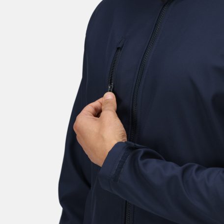 Regatta RETRA701 VENTURER 3 LAYER HOODED PRINTABLE SOFTSHELL JACKET L