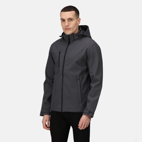 Regatta RETRA701 VENTURER 3 LAYER HOODED PRINTABLE SOFTSHELL JACKET 2XL
