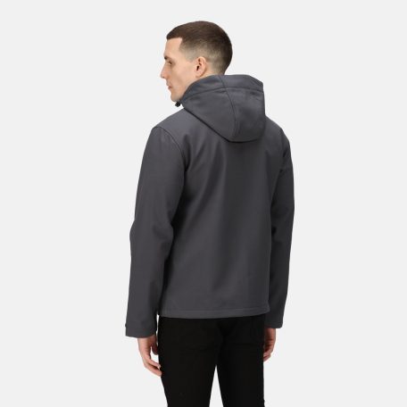 Regatta RETRA701 VENTURER 3 LAYER HOODED PRINTABLE SOFTSHELL JACKET L