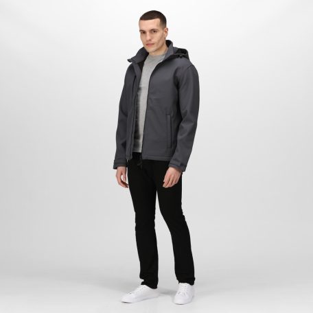 Regatta RETRA701 VENTURER 3 LAYER HOODED PRINTABLE SOFTSHELL JACKET XL