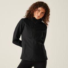   Regatta RETRA702 WOMEN'S VENTURER 3 LAYER HOODED PRINTABLE SOFTSHELL JACKET 10