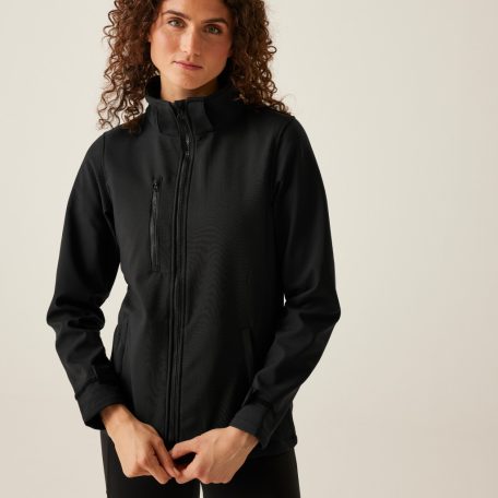 Regatta RETRA702 WOMEN'S VENTURER 3 LAYER HOODED PRINTABLE SOFTSHELL JACKET 14