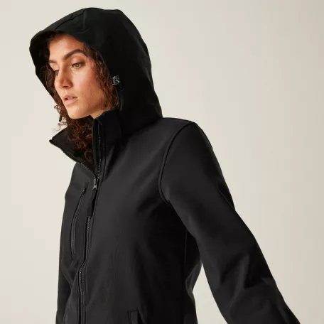 Regatta RETRA702 WOMEN'S VENTURER 3 LAYER HOODED PRINTABLE SOFTSHELL JACKET 16