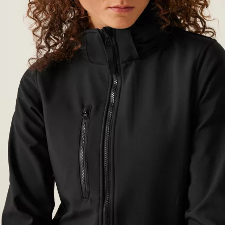 Regatta RETRA702 WOMEN'S VENTURER 3 LAYER HOODED PRINTABLE SOFTSHELL JACKET 16