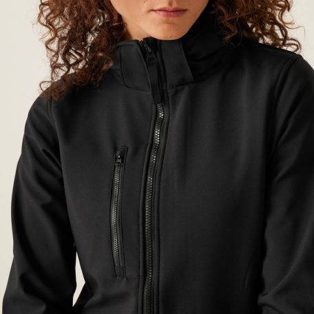 Regatta RETRA702 WOMEN'S VENTURER 3 LAYER HOODED PRINTABLE SOFTSHELL JACKET 8