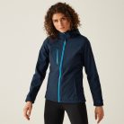 Regatta RETRA702 WOMEN'S VENTURER 3 LAYER HOODED PRINTABLE SOFTSHELL JACKET 12