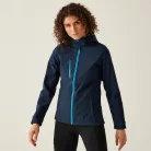 Regatta RETRA702 WOMEN'S VENTURER 3 LAYER HOODED PRINTABLE SOFTSHELL JACKET 14