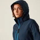 Regatta RETRA702 WOMEN'S VENTURER 3 LAYER HOODED PRINTABLE SOFTSHELL JACKET 18