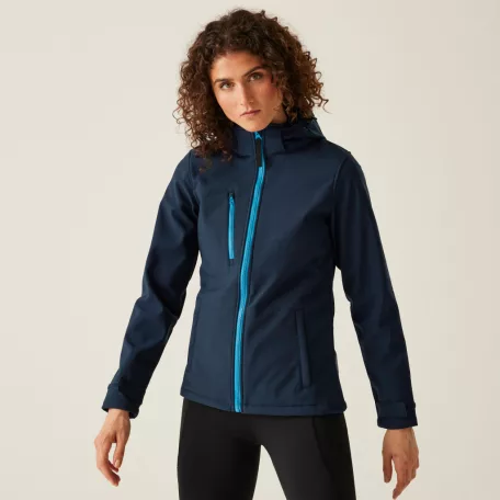 Regatta RETRA702 WOMEN'S VENTURER 3 LAYER HOODED PRINTABLE SOFTSHELL JACKET 18