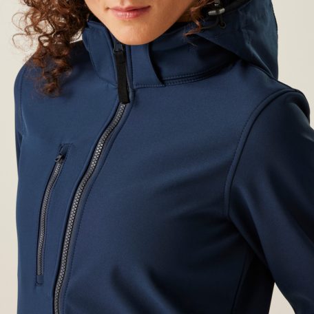 Regatta RETRA702 WOMEN'S VENTURER 3 LAYER HOODED PRINTABLE SOFTSHELL JACKET 8