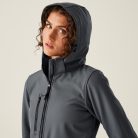 Regatta RETRA702 WOMEN'S VENTURER 3 LAYER HOODED PRINTABLE SOFTSHELL JACKET 16
