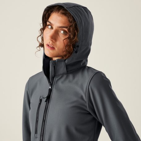Regatta RETRA702 WOMEN'S VENTURER 3 LAYER HOODED PRINTABLE SOFTSHELL JACKET 16