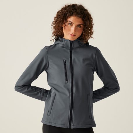 Regatta RETRA702 WOMEN'S VENTURER 3 LAYER HOODED PRINTABLE SOFTSHELL JACKET 16