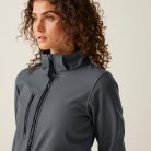 Regatta RETRA702 WOMEN'S VENTURER 3 LAYER HOODED PRINTABLE SOFTSHELL JACKET 18