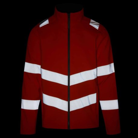 Regatta RETRA712 HI-VIS PRO CONTRACT ABLAZE 2 LAYER SOFTSHELL JACKET (CLASS 3) 2XL