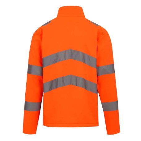 Regatta RETRA712 HI-VIS PRO CONTRACT ABLAZE 2 LAYER SOFTSHELL JACKET (CLASS 3) S