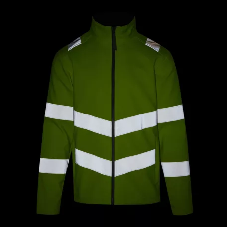 Regatta RETRA712 HI-VIS PRO CONTRACT ABLAZE 2 LAYER SOFTSHELL JACKET (CLASS 3) S