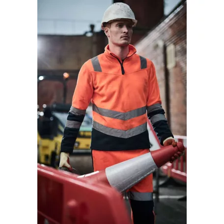 Regatta RETRF660 PRO HI-VIS HALF ZIP FLEECE TOP S
