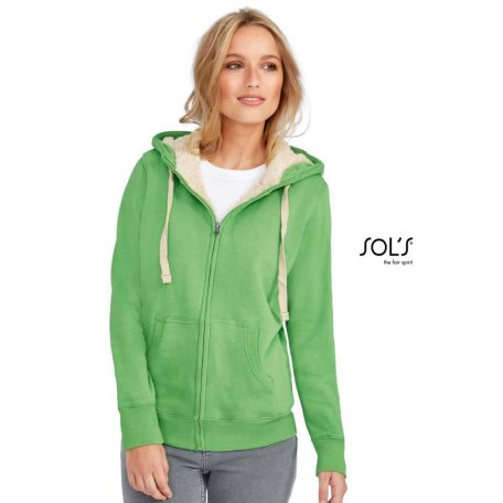 Sols Sherpa vastag, téli pulóver, kapucnival