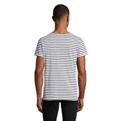 SOL'S Miles Men környakú csíkos póló