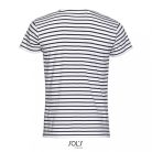 SOL'S Miles Men környakú csíkos póló