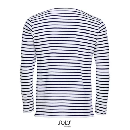 SOL'S Marine Men hosszú ujjú csíkos póló