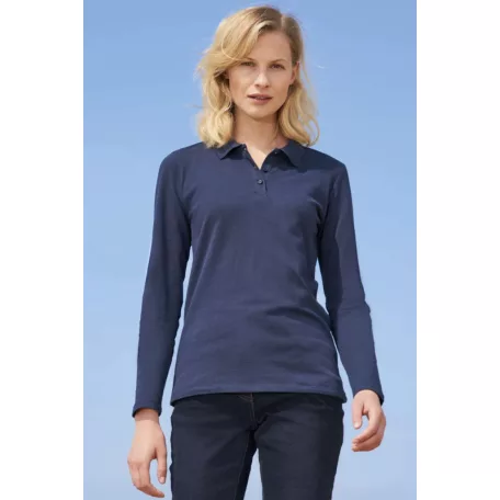 SOL'S SO02083 SOL'S PERFECT LSL WOMEN - LONG-SLEEVE PIQUÉ POLO SHIRT M