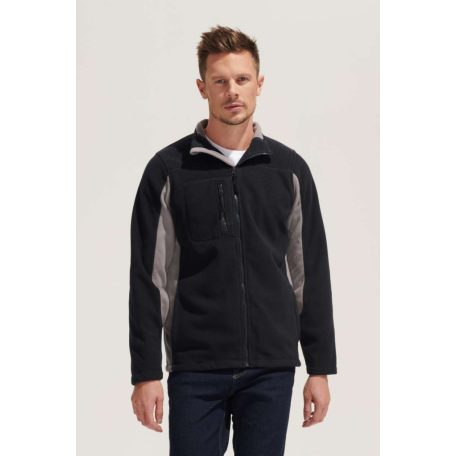 SOL'S SO55500 SOL'S NORDIC - MEN’S TWO-COLOUR ZIPPED FLEECE JACKET XL