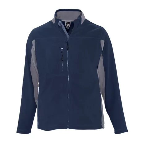 SO55500 SOL'S NORDIC - MEN’S TWO-COLOUR ZIPPED FLEECE JACKET