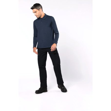 Designed To Work WK276 férfi hosszú ujjú galléros póló