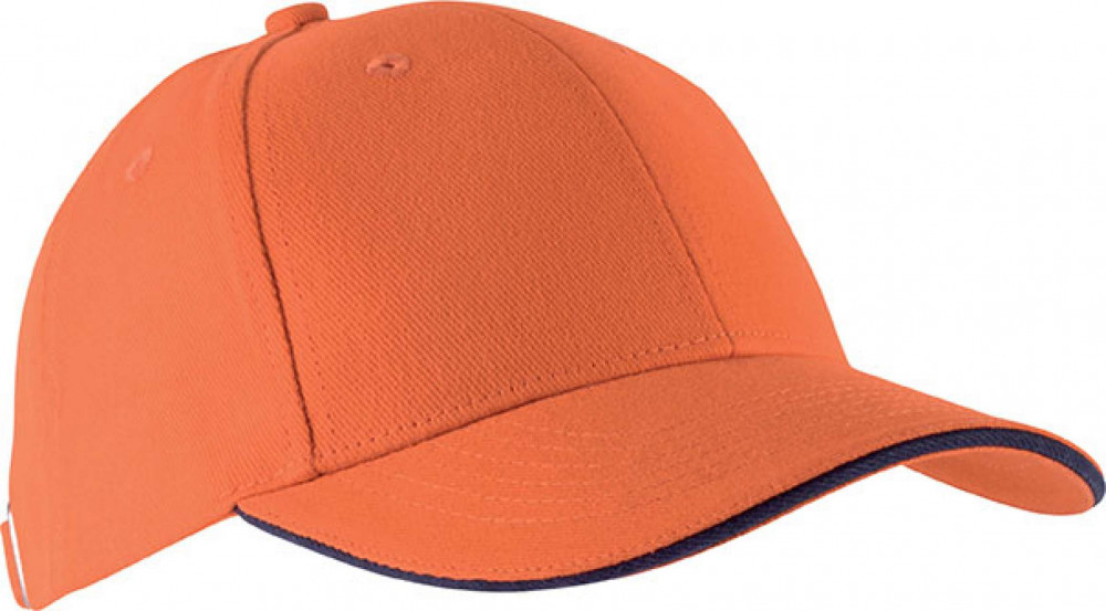 Kariban Orlando 6 paneles pamut baseball sapka